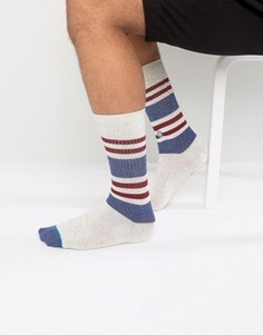 Белые спортивные носки с полосками Stance - Белый