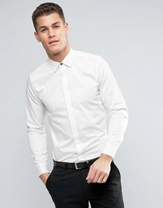 Рубашка со скрытой планкой Ted Baker - Белый