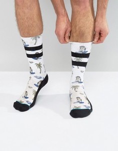 Носки с пальмами и полосками Stance - Рыжий