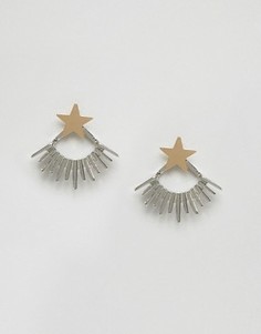Серьги с шипами и звездами ASOS - Мульти