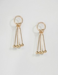 Серьги с миниатюрными подвесками-планками ASOS - Золотой