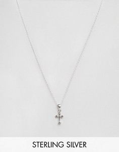Серебряное ожерелье с подвеской-крестом Kingsley Ryan - Серебряный