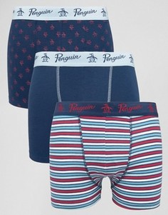 3 пары боксеров-брифов Original Penguin - Мульти