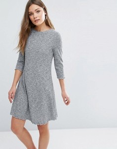Трикотажное платье-трапеция New Look - Серый