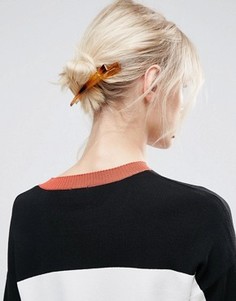 Черепаховая заколка для волос ASOS - Коричневый
