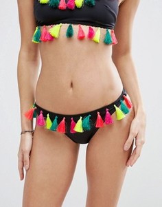 Плавки-бикини с кисточками ASOS - Черный