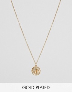 Ожерелье с инициалом J на подвеске Ottoman Hands - Золотой