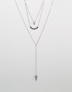 Многоярусное ожерелье Ashiana - Серебряный