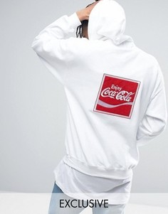 Oversize-худи Reclaimed Vintage X Coca Cola - Белый