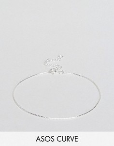 Серебряные браслеты-цепочки ASOS CURVE - Серебряный