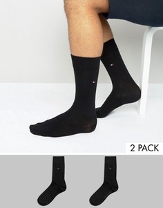 2 пары классических черных носков Tommy Hilfiger - Черный