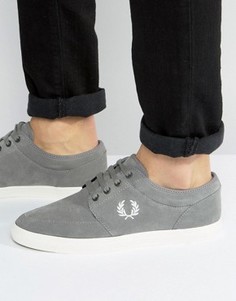 Замшевые кроссовки Fred Perry Stratford - Серый