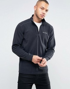 Черный флисовый свитшот с горловиной на молнии Columbia Klamath Range II - Черный