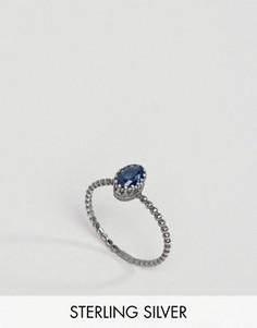 Серебряное кольцо с камнем ASOS - Серебряный