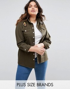 Куртка в стиле милитари Boohoo Plus - Зеленый