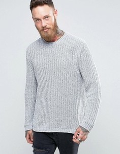 Серый джемпер из синели ASOS - Серый