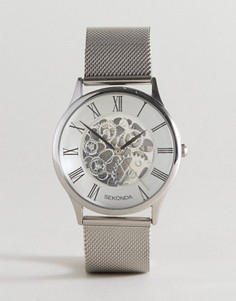 Часы с видимым механизмом Sekonda эксклюзивно для ASOS - Серебряный