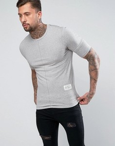 Обтягивающая футболка с двухслойными рукавами Religion - Серый