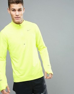 Желтый свитшот с горловиной на молнии Nike Running 683485-702 - Желтый