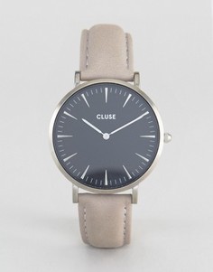 Часы с серым кожаным ремешком Cluse La Boheme - Серый