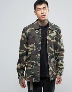 Рубашка с камуфляжным принтом Dickies - Зеленый
