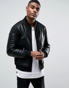 Куртка со вставками из искусственной кожи Black Seven Connor - Черный