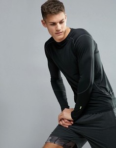 Черный эластичный лонгслив New Look SPORT - Черный
