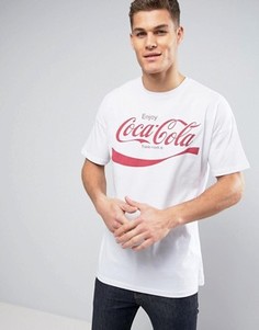 Футболка с большим принтом Coca-Cola ASOS - Белый