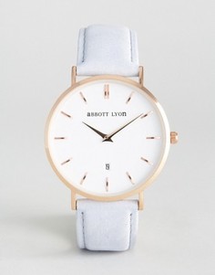 Часы с серым замшевым ремешком Abbott Lyon Kensington 40 - Серый