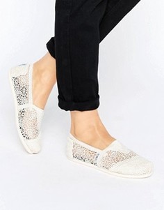 Туфли с отделкой кроше TOMS Natural Moroccan - Бежевый