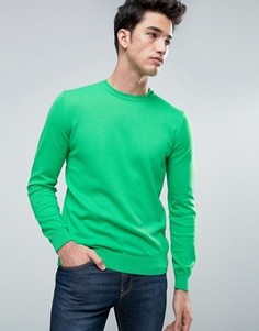 Джемпер из 100% хлопка United Colors of Benetton - Зеленый