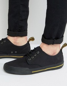 Парусиновые кеды Dr Martens Pressler - Черный