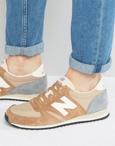 Песочные кроссовки в стиле 70-х New Balance Running 420 U420ROA - Рыжий