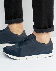Кроссовки из нубука Calvin Klein Hachi Runner - Темно-синий