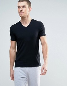 Футболка с V-образным вырезом Celio - Черный