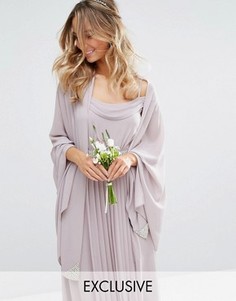 Накидка с отделкой стразами TFNC WEDDING - Серый