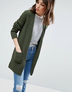 Кардиган крупной вязки ASOS - Зеленый