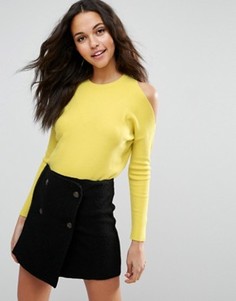 Джемпер с вырезами на плечах ASOS - Кремовый