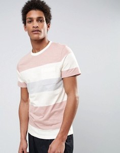 Футболка в широкую полоску Selected Homme - Розовый