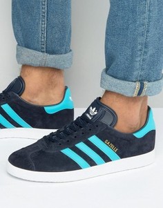 Темно-синие кроссовки adidas Originals Gazelle BB5256 - Темно-синий