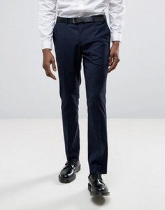 Узкие строгие брюки Selected - Темно-синий