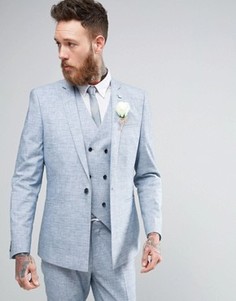 Приталенный пиджак ASOS WEDDING - Синий