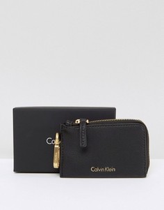 Черный кошелек для монет с брелоком для ключей Calvin Klein - Черный