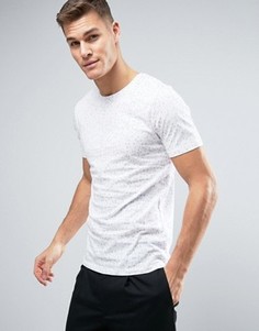 Футболка с принтом мазков кисти Jack &amp; Jones Premium - Белый