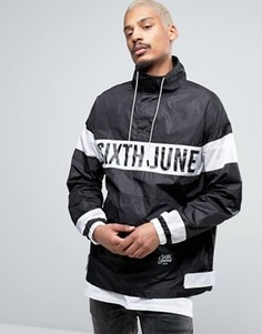 Куртка-дождевик через голову Sixth June - Черный