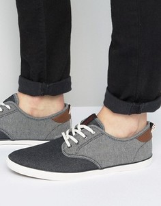 Кеды из ткани шамбре Jack &amp; Jones - Черный