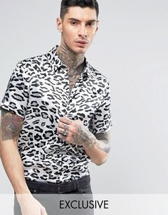 Рубашка классического кроя Reclaimed Vintage Inspired Party - Серый