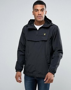 Черная куртка через голову с капюшоном и логотипом-орлом Lyle &amp; Scott - Черный