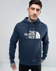 Темно-синий худи с большим логотипом The North Face Drew Peak - Темно-синий