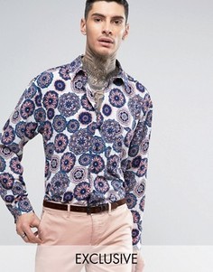 Фестивальная рубашка приталенного кроя Reclaimed Vintage Inspired - Синий